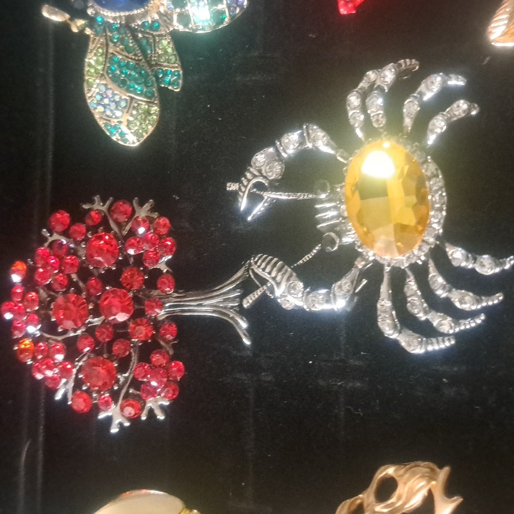 Elegant Gold and Silver Brooches - Picture 10 of 11